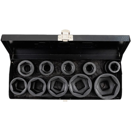 OUTLET JCB Zestaw NASADEK udarowych 3/4" 10ELEMENTÓW (6-kątnych) (17-46mm)