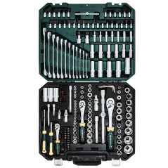 OUTLET ROCKFORCE Zestaw narzędzi Premium Xi-on 216 elementów 3/8" 1/2" 4-32