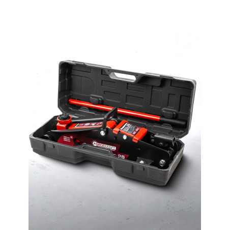 Podnośnik Samochodowy Hydrauliczny Żaba 2.5 Tony 140-387mm walizka Forcekraft