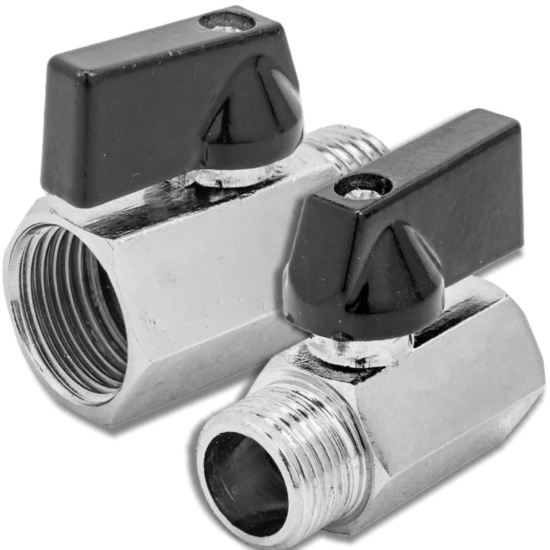 ROCKFORCE Zawór POWIETRZA pneumatyczny KULOWY 1/2"