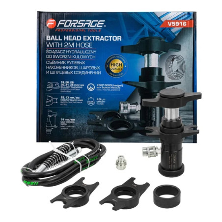 Ściągacz hydrauliczny do sworzni przegubów końcówek drążków 4,5t z wężem 2m