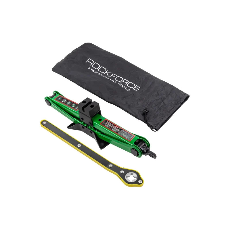 Podnośnik trapezowy 2 t z kluczem-grzechotką 115 - 400 mm Rockforce