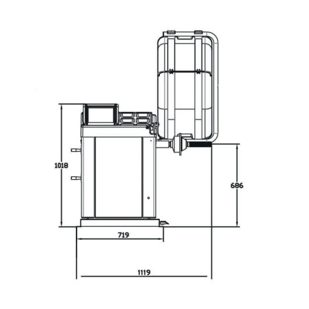 Wyważarka automatyczna do kół osobowych dostawczych 230V 7 trybów Rockforce