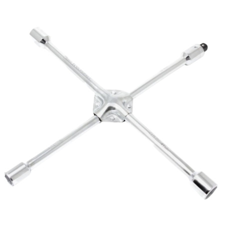 FORCEKRAFT Klucz krzyżakowy do kół 17-19-21-22mm KRZYŻAK z adapterem 1/2"