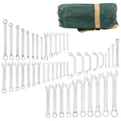 Zestaw kluczy płasko-oczkowych 47el. 6-32 mm na płachcie CrV Rockforce