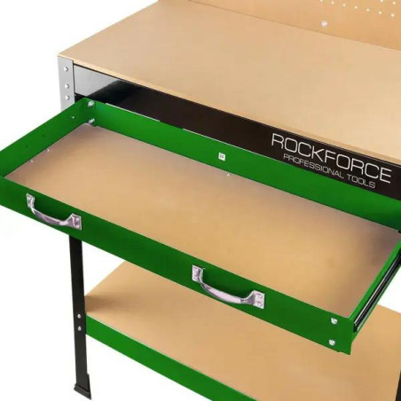 Stół warsztatowy narzędziowy 80 cm z szufladą ścianką do 100kg Rockforce WERSJA ROBOCZA