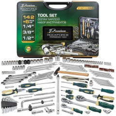 Zestaw narzędzi 148 el. 1/4" 3/8" 1/2" 6-kątne i 12-kątne 4-36mm Rockforce