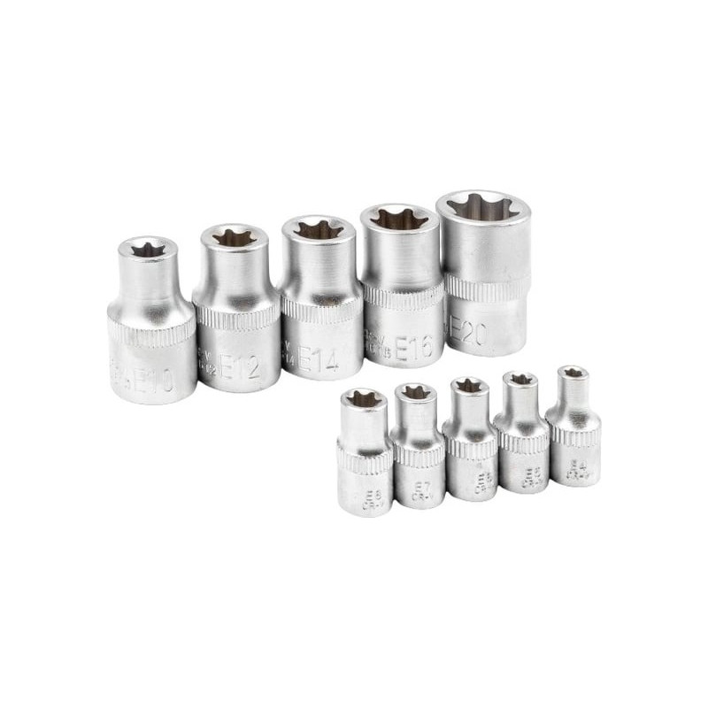 Zestaw narzędzi Premium 148el 1/4 3/8 1/2 6-kątne 12-kątne 4-36mm Rockforce