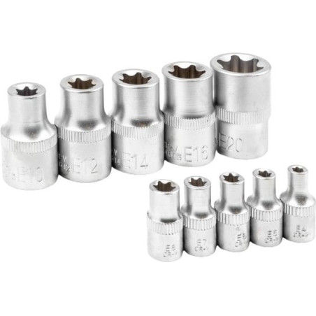 Zestaw narzędzi Premium 148el 1/4 3/8 1/2 6-kątne 12-kątne 4-36mm Rockforce