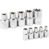 Zestaw narzędzi Premium 148el 1/4 3/8 1/2 6-kątne 12-kątne 4-36mm Rockforce