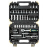 Zestaw narzędzi 1/4" 66el. 6-kąt 4-14 mm Grzechotka nasadki bity Rockforce