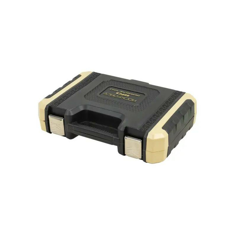 Zestaw narzędzi 1/4" 66el. 6-kąt 4-14 mm Grzechotka nasadki bity Rockforce