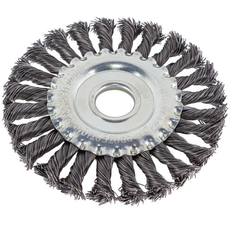 Szczotka tarczowa druciana na wiertarkę do szlifierek kątowa twarda 125mm