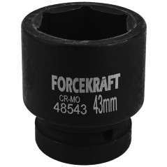 FORCEKRAFT Nasadka udarowa 1" 43mm CR-MO 6-kątna