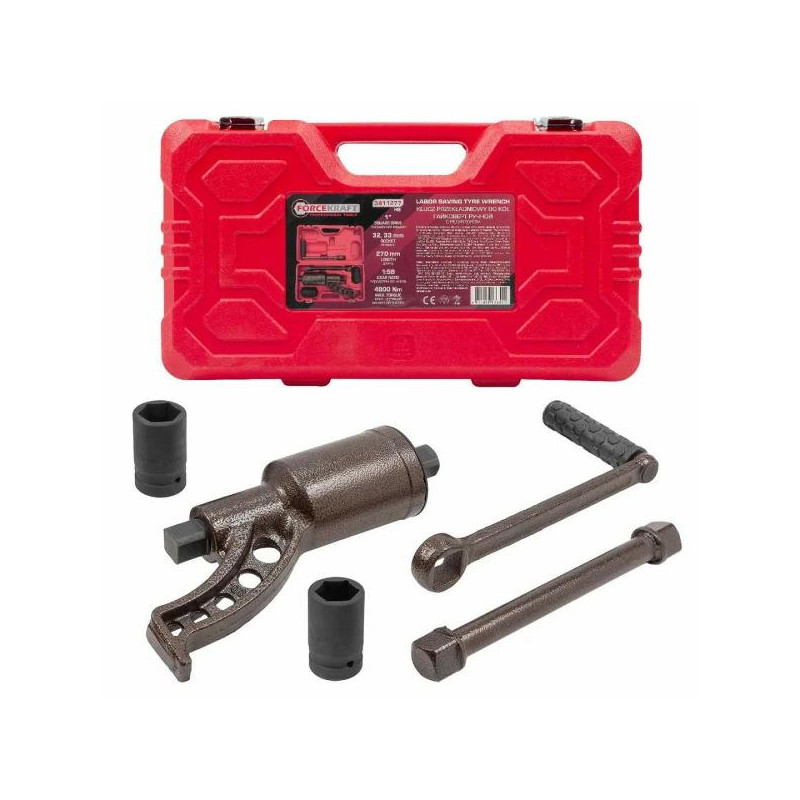 Klucz przekładniowy planetarny do kół 1:58 4800Nm nasadki 32, 33 mm Forcekraft