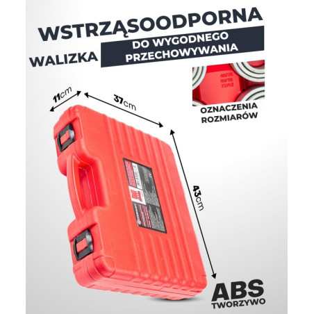 Ściągacze do łożysk tulei wahacza 28el. 34-90mm (M10-M16) 350 mm Forcekraft
