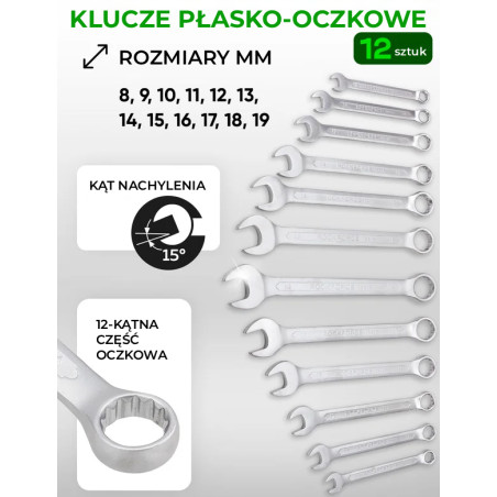 Zestaw narzędzi 222 el 1/4" 3/8" 1/2" 6 i 12-kąt 4-32mm w Walizce Rockforce