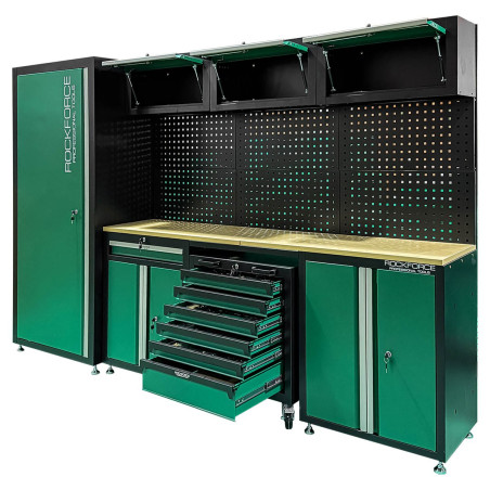 Zestaw mebli warsztatowych garażowych z 272 narzędziami wózek Rockforce