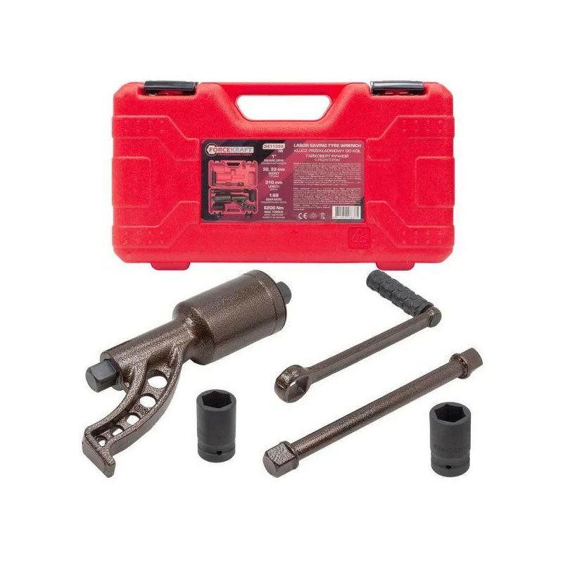 Klucz przekładniowy planetarny do kół 1:68 6200Nm nasadki 32 33 mm L 310mm Forcekraft