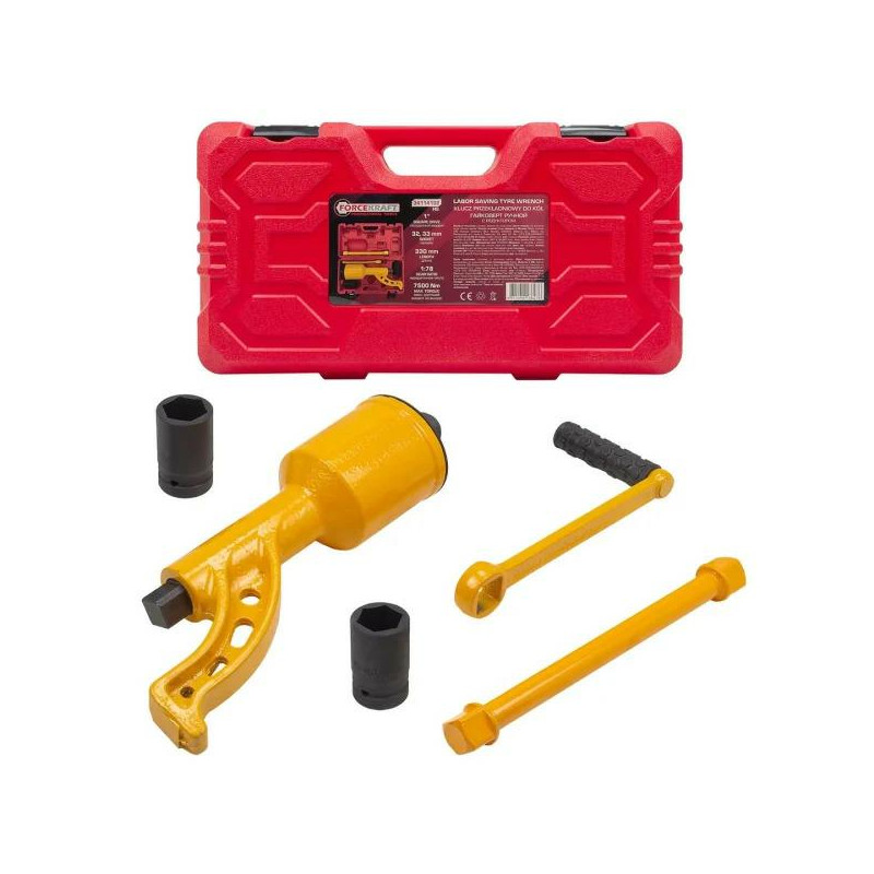 Klucz przekładniowy planetarny do kół 330 mm 1:78 7500Nm nasadki 32 33mm FK