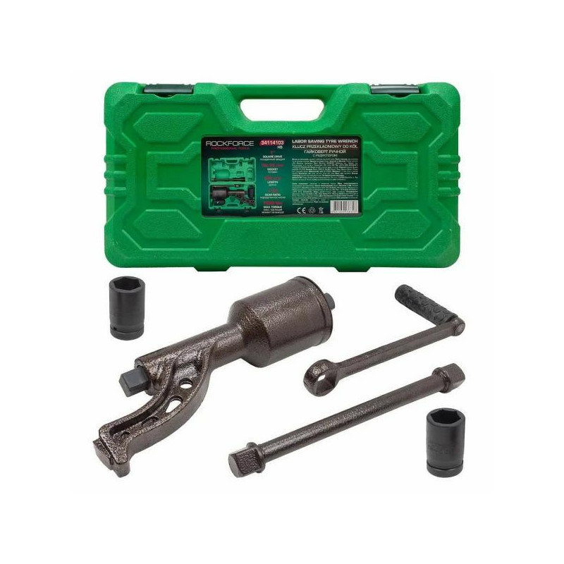 Klucz przekładniowy planetarny do kół 330mm 1:78 7500Nm nasadki 32, 33mm Rockforce