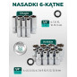 Zestaw narzędzi 1/4" 66el. 6-kąt 4-14 mm Grzechotka nasadki bity Rockforce