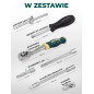 Zestaw narzędzi 1/4" 66el. 6-kąt 4-14 mm Grzechotka nasadki bity Rockforce