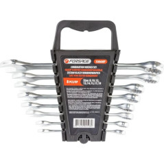 Zestaw kluczy płasko-oczkowych 8-19 mm 8 el z uchwytem stal CrV Forsage