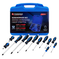 Zestaw 12 wkrętaków śrubokrętów do pobijania magnetyczna końcówka Rockforce