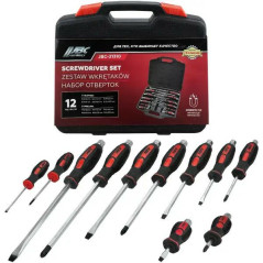 Zestaw 12 wkrętaków śrubokrętów do pobijania magnetyczne końcówki JBC Tools