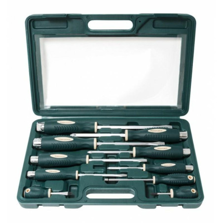 Zestaw 10 wkrętaków śrubokrętów do pobijania magnetycznych S2 Rockforce