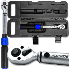 KLUCZ DYNAMOMETRYCZNY 1/4" BLOKADĄ 1-25 Nm 72 ZĘBY FORSAGE