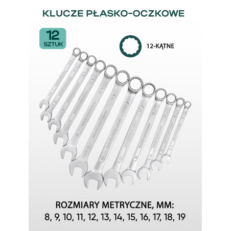 Zestaw 216 narzędzi 1/4" 1/2" 3/8" kluczy nasadek bity walizka Rockforce