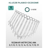 Zestaw 216 narzędzi 1/4" 1/2" 3/8" kluczy nasadek bity walizka Rockforce