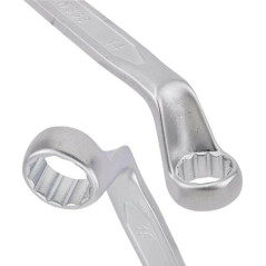Zestaw 8 kluczy oczkowych odgiętych 6-22 mm 12-kątne stal CrV Forcekraft