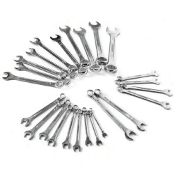 25 kluczy płasko-oczkowych 6-32 mm Zestaw klucze płasko-oczkowe Forcekraft