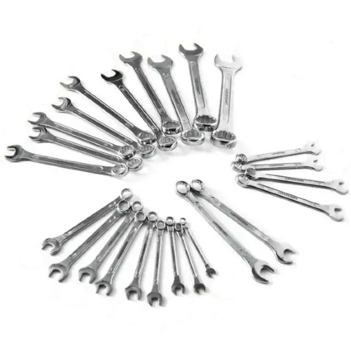 25 kluczy płasko-oczkowych 6-32 mm Zestaw klucze płasko-oczkowe Forcekraft
