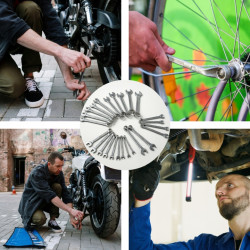 25 kluczy płasko-oczkowych 6-32 mm Zestaw klucze płasko-oczkowe Forcekraft