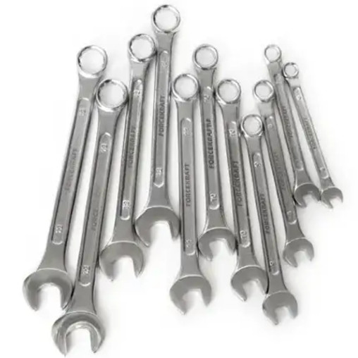 25 kluczy płasko-oczkowych 6-32 mm Zestaw klucze płasko-oczkowe Forcekraft