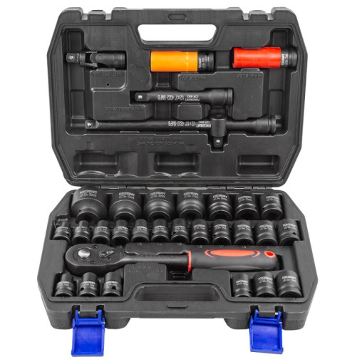 FORCEKRAFT Zestaw kluczy nasadowo udarowych 32 elementy 1/2" + WALIZKA