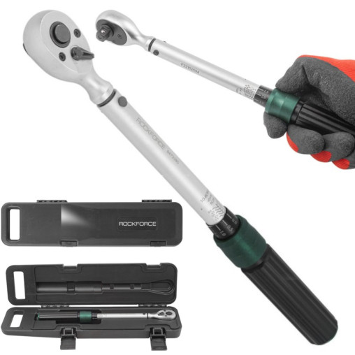 Klucz dynamometryczny z blokadą 3/8'' 10-60 Nm Rockforce