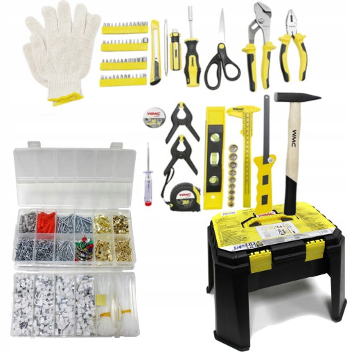 PREZENT - WMC ZESTAW UNIWERSALNY 1200EL 1/4'' 6 kąt +STOŁEK