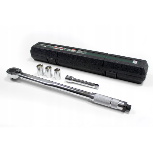 KLUCZ DYNAMOMETRYCZNY 1/2" 40-210Nm +NASADKI ROCKFORCE
