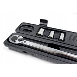 KLUCZ DYNAMOMETRYCZNY 1/2" 40-210Nm +NASADKI ROCKFORCE