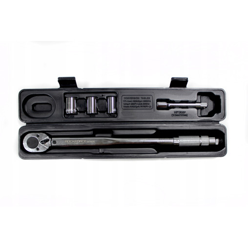 KLUCZ DYNAMOMETRYCZNY 1/2" 40-210Nm +NASADKI ROCKFORCE