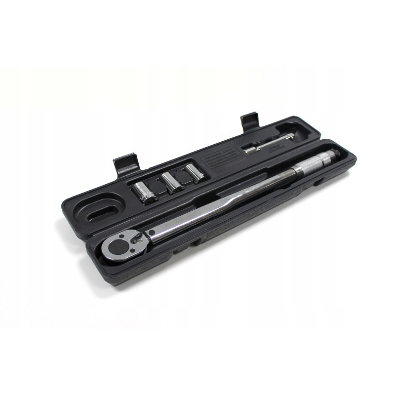 KLUCZ DYNAMOMETRYCZNY 1/2" 40-210Nm +NASADKI ROCKFORCE