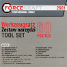 FORCEKRAFT Duży ZESTAW Narzędziowy 60 ELEMENTÓW nasadki BITY szczypce