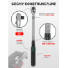 Klucz dynamometryczny 1/2" 20-120 Nm Dwustronny z blokadą CRV Rockforce