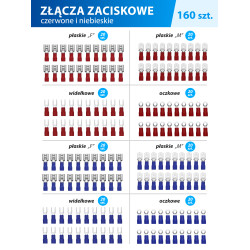 Szafka narzędziowa wózek warsztatowy 253 el 5 szuflad z blokadą mobilny WMC