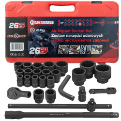 Klucze nasadowe udarowe 3/4'' 1" 12-kątne 26el
